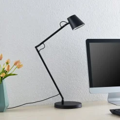 Arbejdsrum/Kontor|Bordlamper ^ Lucande LED-bordlampe Tarris, højde 46 cm, sort