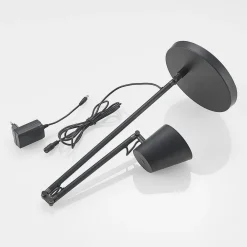Arbejdsrum/Kontor|Bordlamper ^ Lucande LED-bordlampe Tarris, højde 46 cm, sort