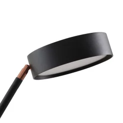 Gulvlamper|Gulvlamper ^ Lucande LED-buelampe Boga, sort, metal, dæmpbar