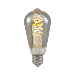 Lucande Dæmpbar Led-Pære|Filament Pære > LED E27 ST64 4W 1.800K dæmpes, titan 5 stk