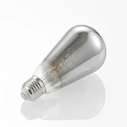 Lucande Dæmpbar Led-Pære|Filament Pære > LED E27 ST64 4W 1.800K dæmpes, titan 5 stk