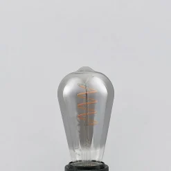 Lucande Dæmpbar Led-Pære|Filament Pære > LED E27 ST64 4W 1.800K dæmpes, titan 5 stk