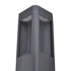 Lucande Gadebelysning > LED-gadelampe Annika, antracit, metal, 80 cm