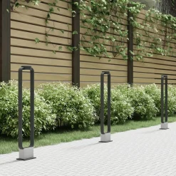Terrassebelysning|Gadebelysning ^ Lucande LED-gadelampe Belna, 100 cm, antracit, beton, IP65