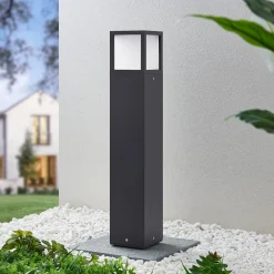 Lucande Terrassebelysning|Gadebelysning > LED-gadelampe Dewari, 65 cm, mørkegrå, IP54