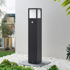 Lucande Gadebelysning Med Sensor|Terrassebelysning > LED-gadelampe Dewari, bevægelsessensor, 65 cm, IP54