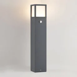 Lucande Gadebelysning Med Sensor|Terrassebelysning > LED-gadelampe Dewari, bevægelsessensor, 65 cm, IP54
