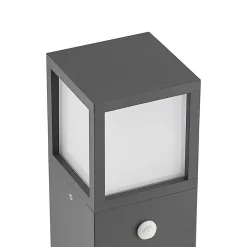 Lucande Gadebelysning Med Sensor|Terrassebelysning > LED-gadelampe Dewari, bevægelsessensor, 65 cm, IP54