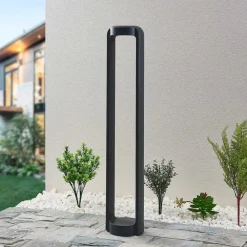 Lucande Terrassebelysning > LED-gadelampe Habsa, 80 cm, antracit, metal