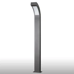 Gadebelysning ^ Lucande LED-gadelampe Lennik, 100 cm, antracit, metal