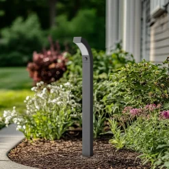Gadebelysning Med Sensor|Gadebelysning ^ Lucande LED-gadelampe Lennik, sensor, 100 cm, antracit