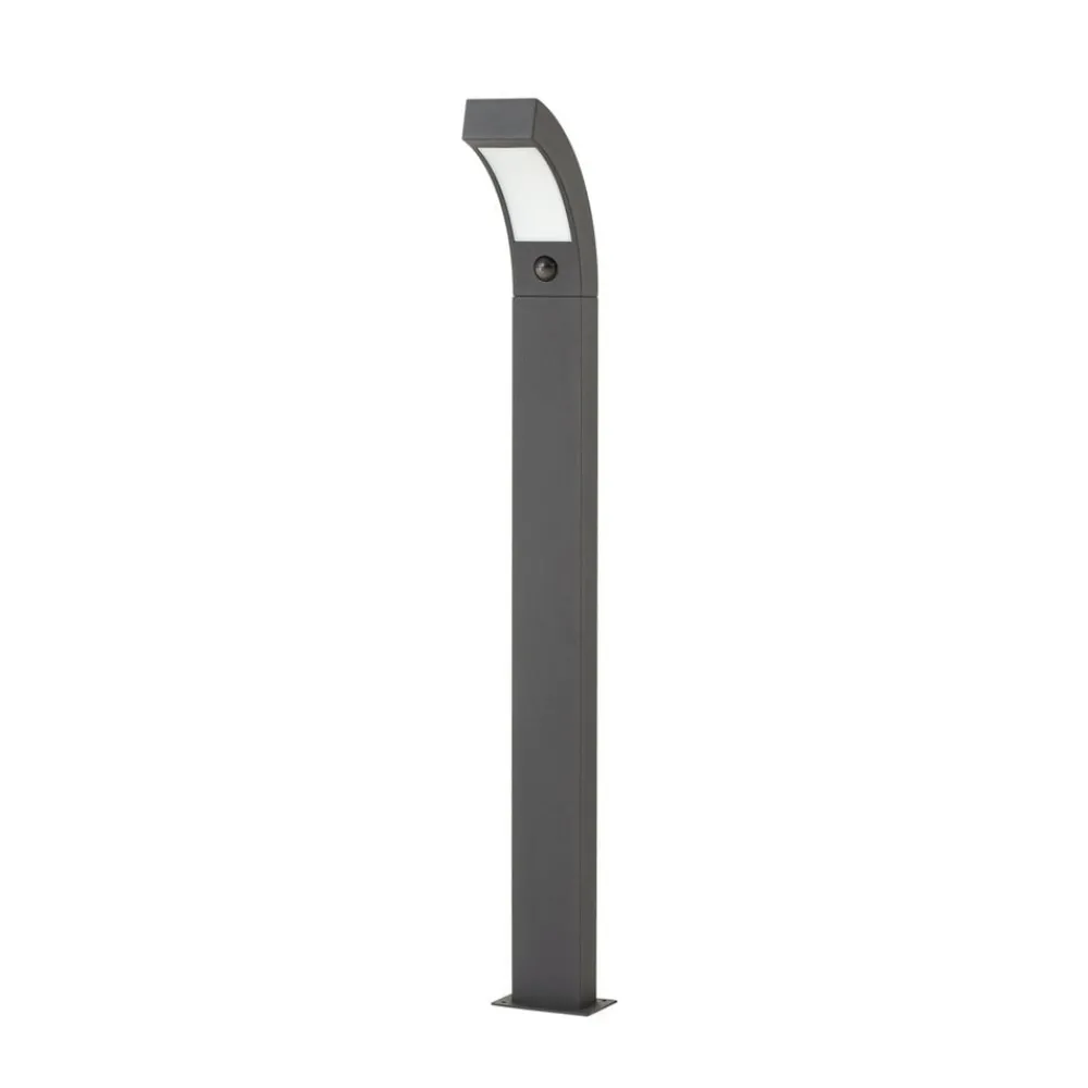 Gadebelysning Med Sensor|Gadebelysning ^ Lucande LED-gadelampe Lennik, sensor, 100 cm, antracit