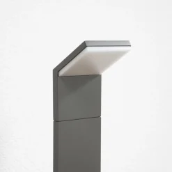 Gadebelysning ^ Lucande LED-gadelampe Nevio, antracit, metal, 100 cm