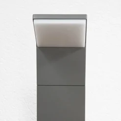Gadebelysning ^ Lucande LED-gadelampe Nevio, antracit, metal, 100 cm