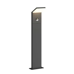 Lucande Gadebelysning Med Sensor|Terrassebelysning > LED-gadelampe Nevio, sensor, 60 cm, antracit