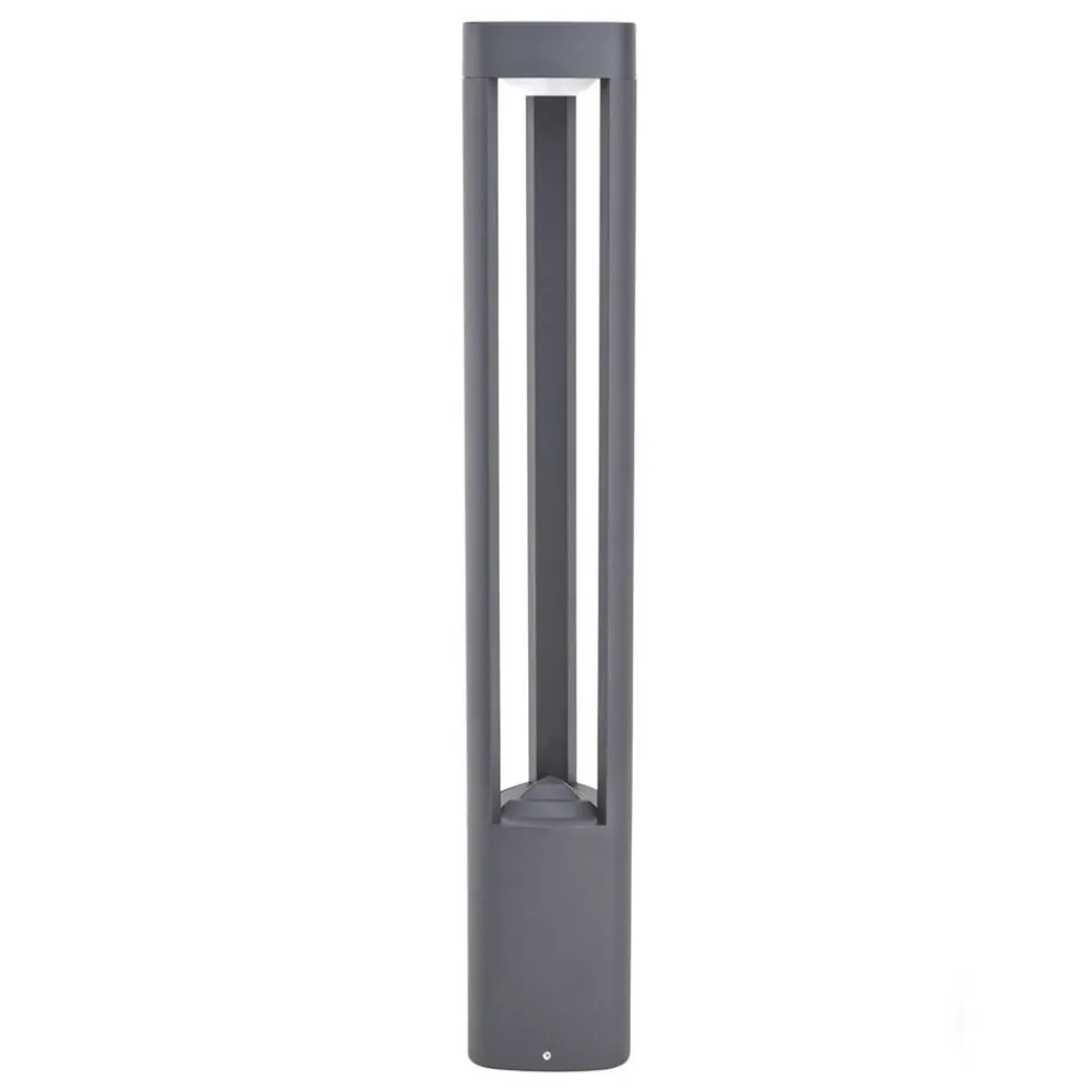 Terrassebelysning|Gadebelysning ^ Lucande LED-gadelampe Pirron, 80 cm, trekantet, IP54