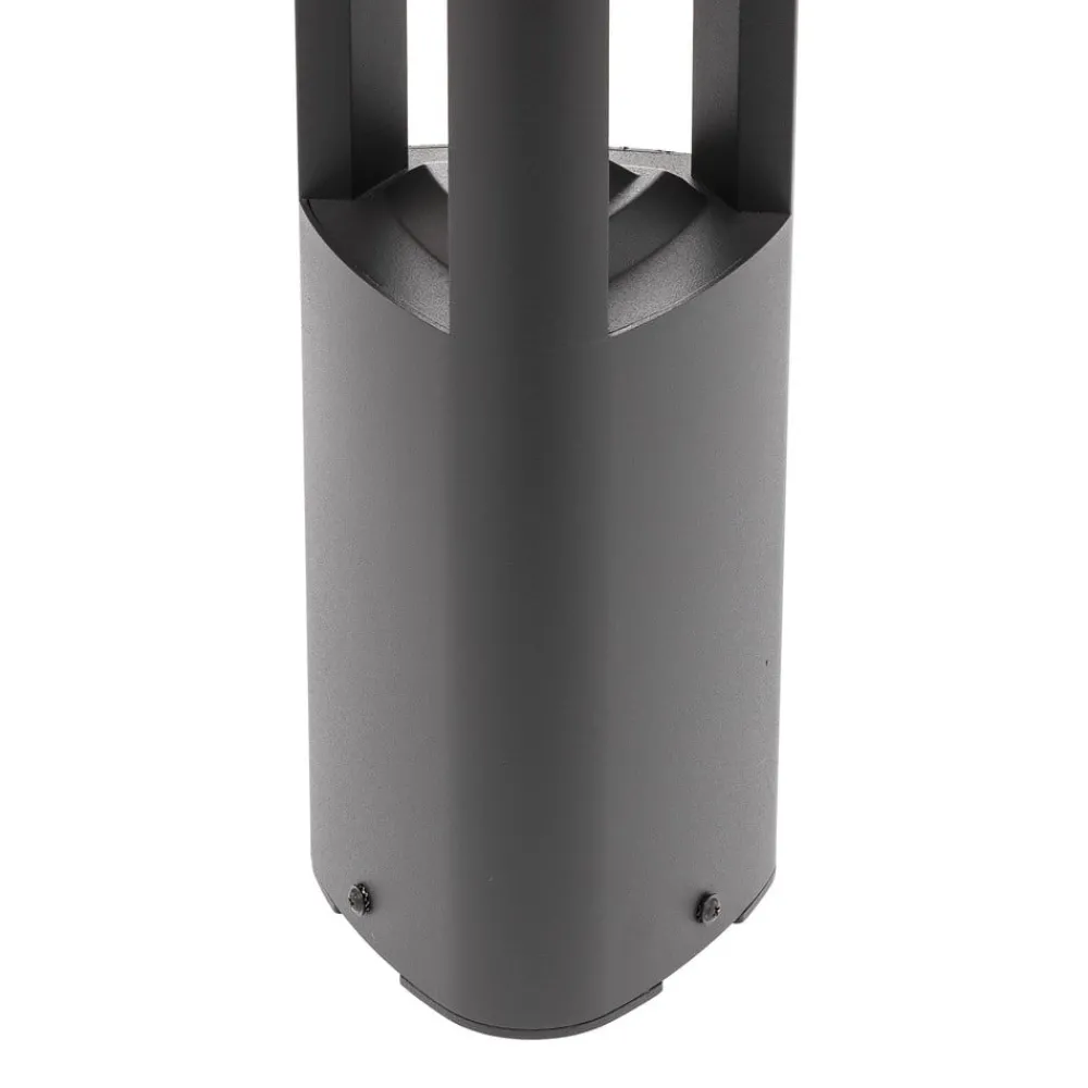 Terrassebelysning|Gadebelysning ^ Lucande LED-gadelampe Pirron, 80 cm, trekantet, IP54
