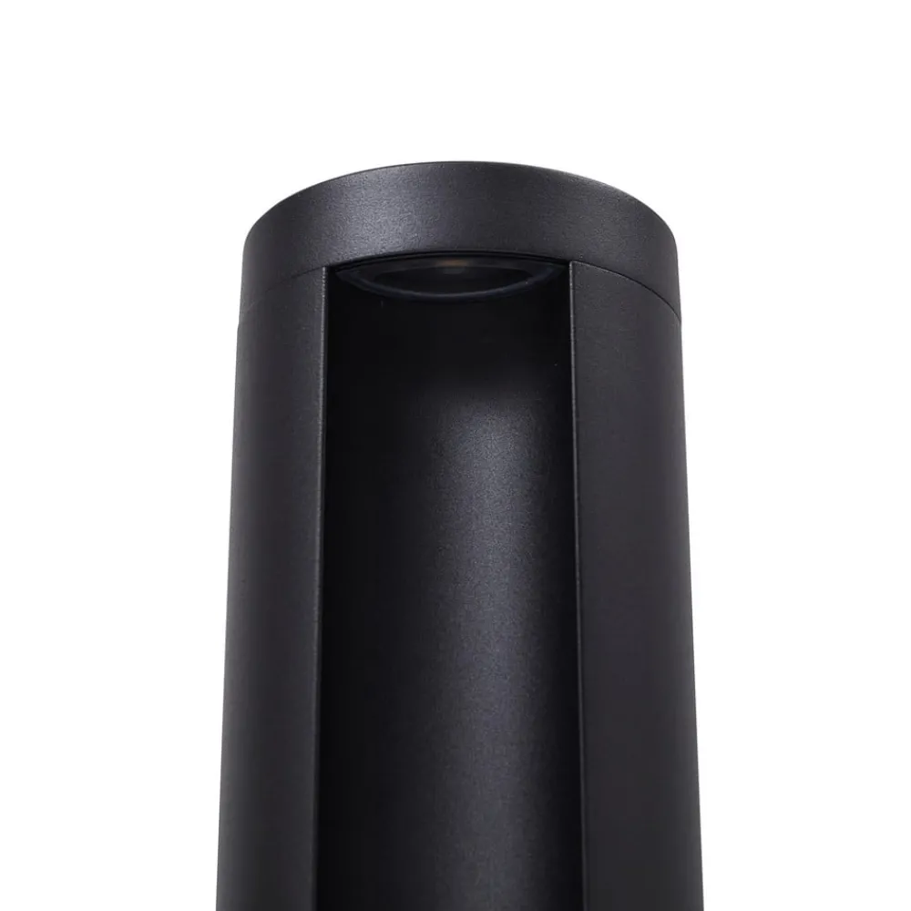 Lucande Gadebelysning > LED-gadelampe Raiku, sort, aluminium, 65 cm