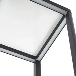 Gadebelysning ^ Lucande LED-gadelampe Thorvid, højde 120 cm, sort