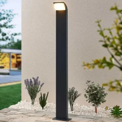 Lucande Terrassebelysning|Gadebelysning > LED-gadelampe Tinna, 100 cm, antracit, IP65