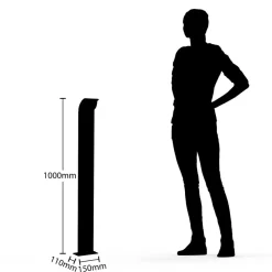 Lucande Terrassebelysning|Gadebelysning > LED-gadelampe Tinna, 100 cm, antracit, IP65