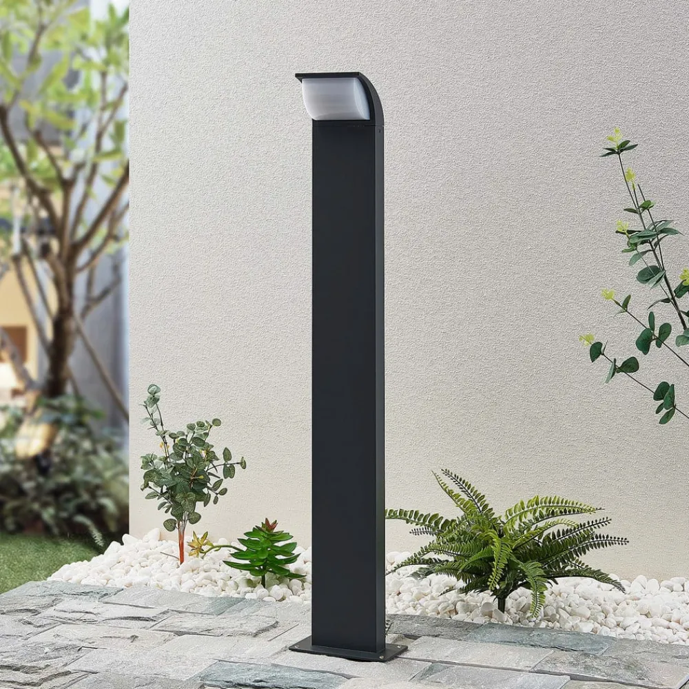 Terrassebelysning|Gadebelysning ^ Lucande LED-gadelampe Tinna, 80 cm, antracit, IP65