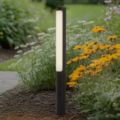 Lucande Terrassebelysning|Gadebelysning > LED-gadelampe Tuberia, antracit, metal, 80 cm