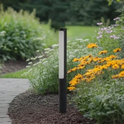 Lucande Terrassebelysning|Gadebelysning > LED-gadelampe Tuberia, antracit, metal, 80 cm