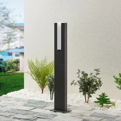 Lucande Terrassebelysning > LED-gadelampe Virgalia, 65 cm, IP65, antracit