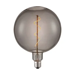 Lucande Dæmpbar Led-Pære|Filament Pære > LED-Globe E27 Ø 18 cm 4 W 1800 K, røgfarvet