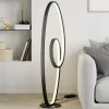Lucande Gulvlamper|Gulvlamper > LED-gulvlampe Bronwyn, 122 cm, antracit, aluminium