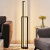 Lucande Gulvlamper|Gulvlamper > LED-gulvlampe Hylda, 123 cm, sort, aluminium