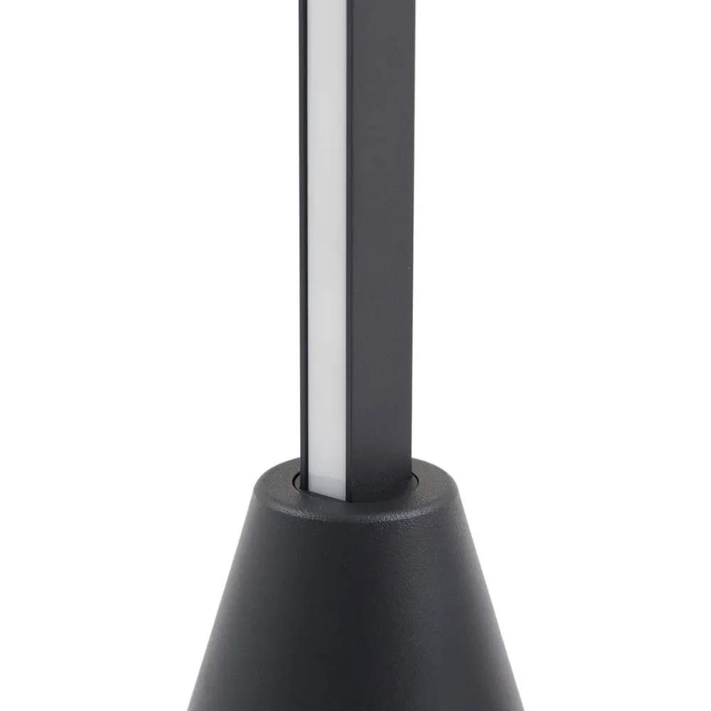 Gulvlamper|Gulvlamper ^ Lucande LED-gulvlampe Linija, sort, højde 110 cm, sensor