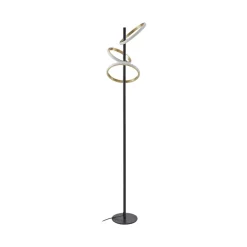 Lucande Gang|Gulvlamper > LED-gulvlampe Madu, sort, metal, 160 cm, dæmpbar