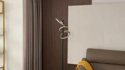 Lucande Gang|Gulvlamper > LED-gulvlampe Madu, sort, metal, 160 cm, dæmpbar