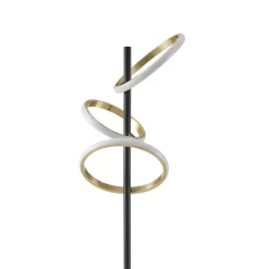 Lucande Gang|Gulvlamper > LED-gulvlampe Madu, sort, metal, 160 cm, dæmpbar