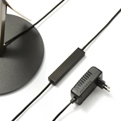 Pendellamper|Gulvlamper ^ Lucande LED-gulvlampe Marija, sort, metal, højde 140 cm