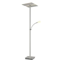 Lucande Gulvlamper|Gulvlamper > LED-gulvlampe Parthena, nikkel, metal, 180 cm