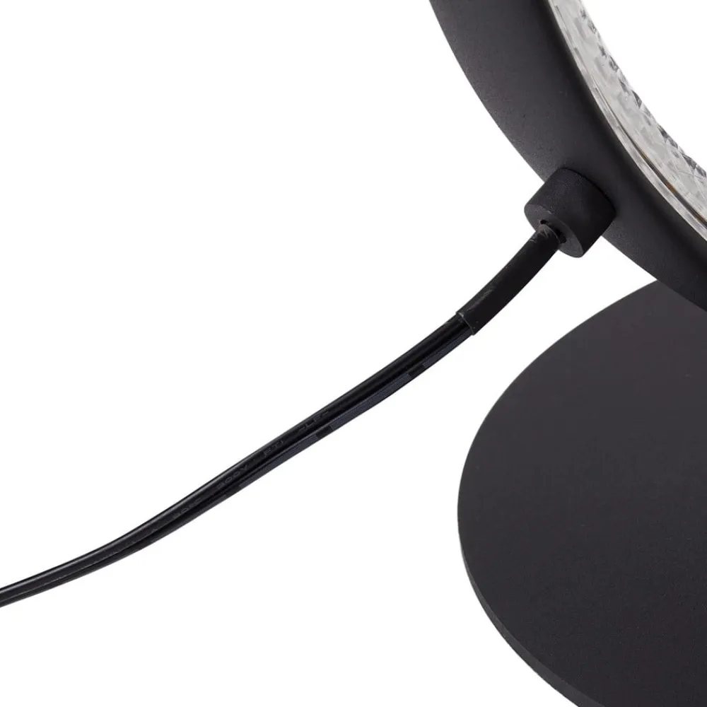 Lucande Gulvlamper|Gulvlamper > LED-gulvlampe Rodado, sort, 132 cm, aluminium