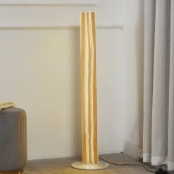 Lucande Gulvlamper|Gulvlamper > LED-gulvlampe Silja, 101 cm, træ, resin, 3000K