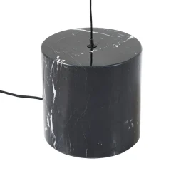 Lucande Pendellamper|Gulvlamper > LED-gulvlampe Sphere, sort/opal, glas, dæmpbar