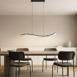 Pendellamper|Pendellamper ^ Lucande LED-hængelampe Alevia, sort/guld, CCT