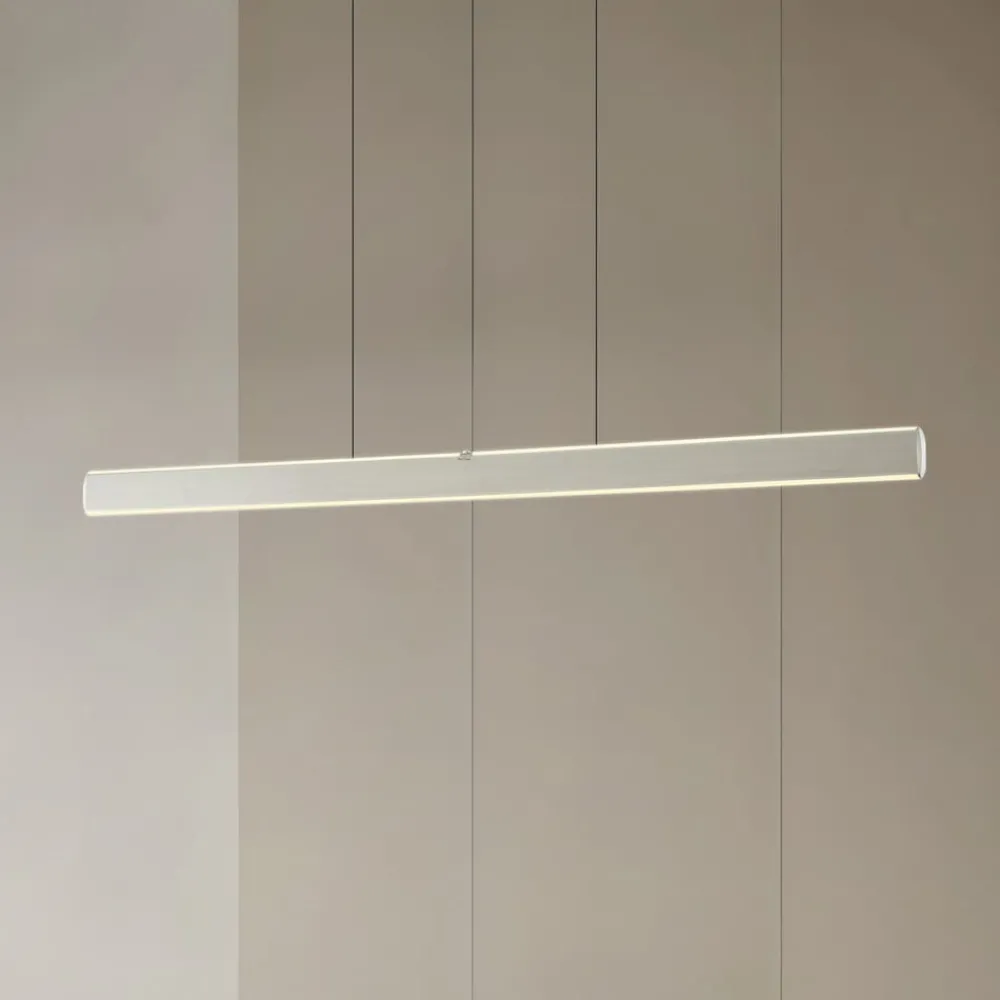 Lucande Pendellamper|Pendellamper > LED-hængelampe Arvon, aluminiumsfarvet, 117 cm, dæmpbar, CCT