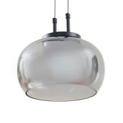 Pendellamper|Pendellamper ^ Lucande LED-hængelampe Dain, 3 lyskilder, røggrå, glas