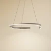 Lucande Pendellamper|Pendellamper > LED-hængelampe Eloura, sølv, Ø58cm, metal, CCT