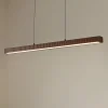 Lucande Pendellamper|Pendellamper > LED-hængelampe Emara, mørkt træ, eg, CCT