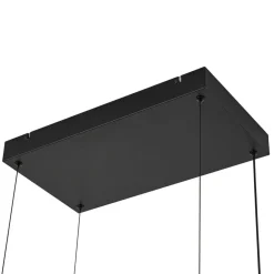 Lucande Pendellamper > LED-hængelampe Estante, sort, dæmpbar