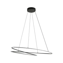 Lucande Pendellamper|Pendellamper > LED-hængelampe Gavril, 100 cm, sort, dæmpbar