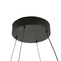 Lucande Pendellamper|Pendellamper > LED-hængelampe Gavril, 100 cm, sort, dæmpbar