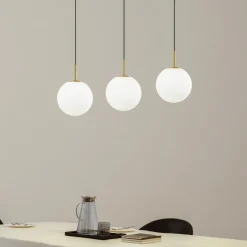 Lucande Pendellamper|Pendellamper > LED-hængelampe Joran, 3 lyskilder, hvid, glas